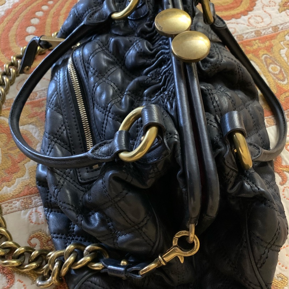 Marc Jacobs Y2K it Bag Black Quilted Stam Original - Picture 2 of 8